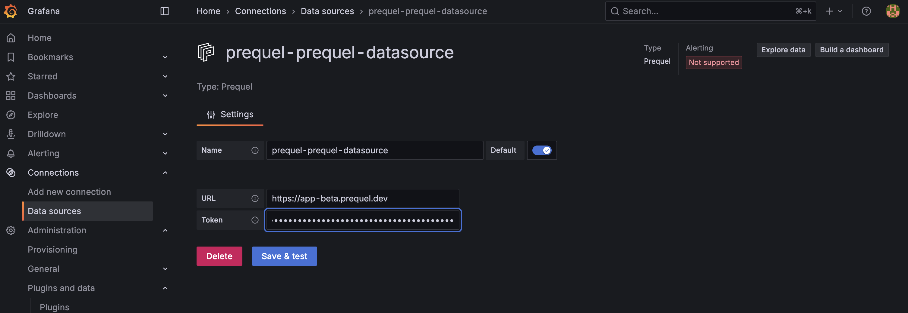 grafana screenshot