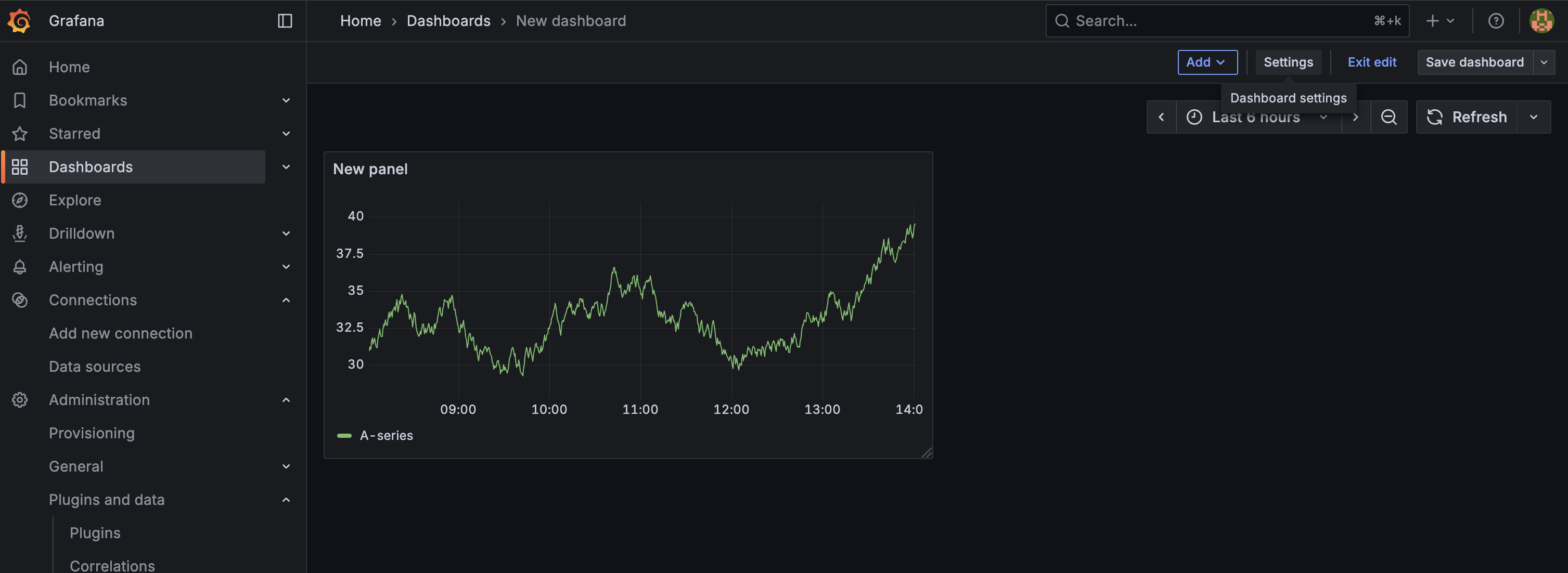 grafana screenshot