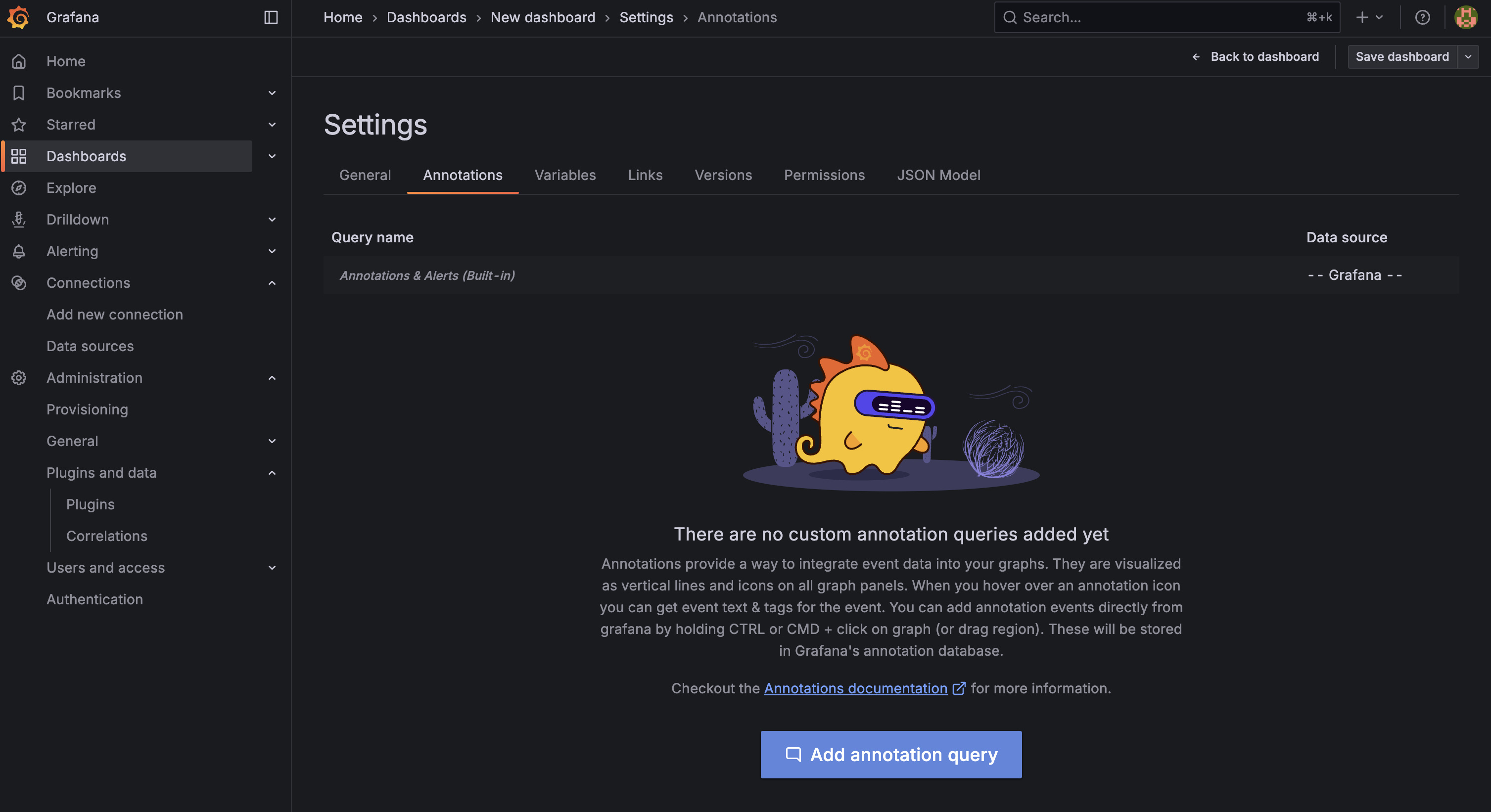 grafana screenshot